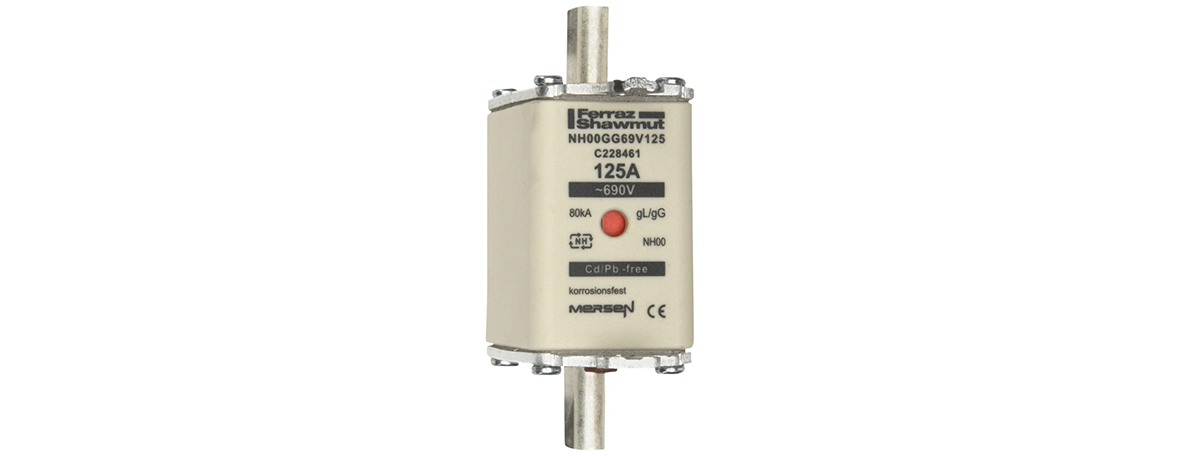 Mersen NH-Sicherungseinsatz SF Gr.00 gG 125A/690VKM NH00GG69V125