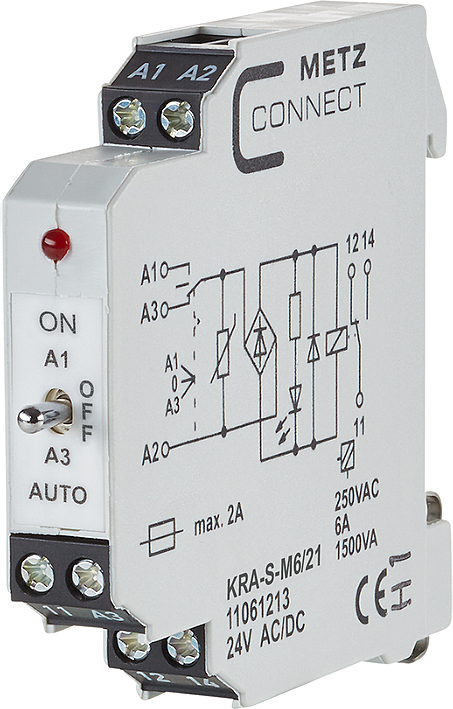 Metz Connect Koppelbaustein 1W KRAS-M6/21 24AC/DC - 11061213