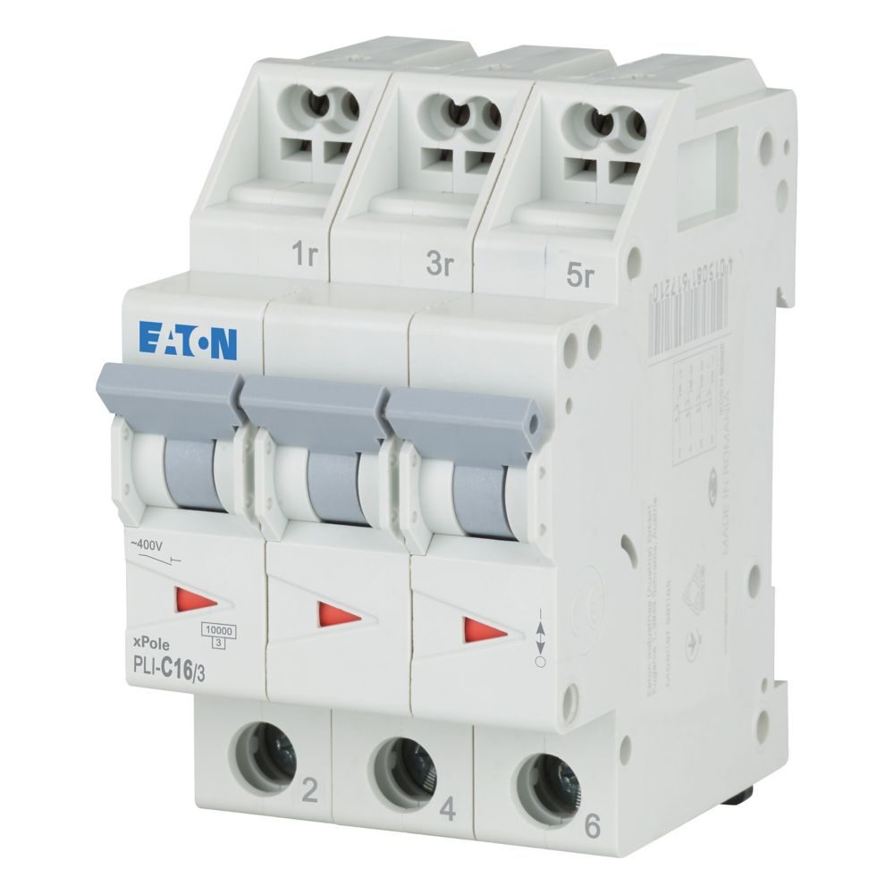 Eaton Leitungsschutzschalter C 16A, 3p Steckkl. PLI-C16/3