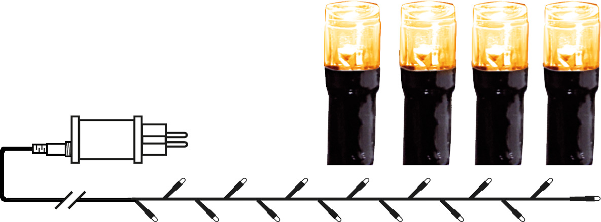 Star Trading LED-Lichterkette 40 LEDs 594-17-1