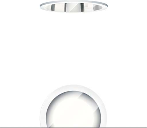 Zumtobel Group Vorsatz klar IP54 Glas E200 WH PANOS INF #60800646