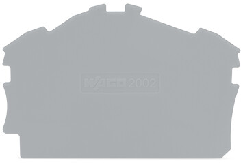WAGO GmbH & Co. KG Abschluss-/Zwischenplatte grau 2002-6391