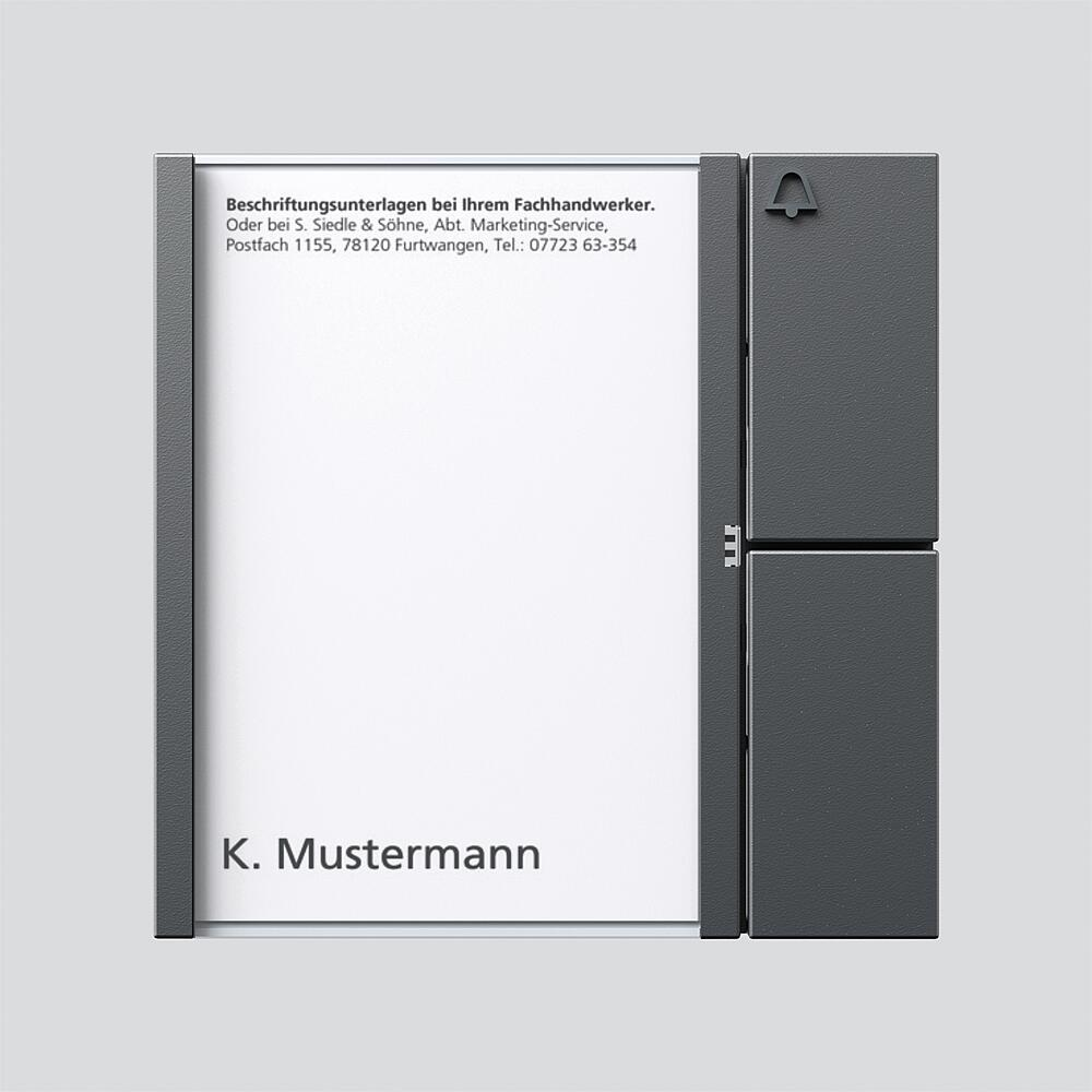 Siedle&Söhne Tasten-Modul dgr/gli TM 612-1 DG