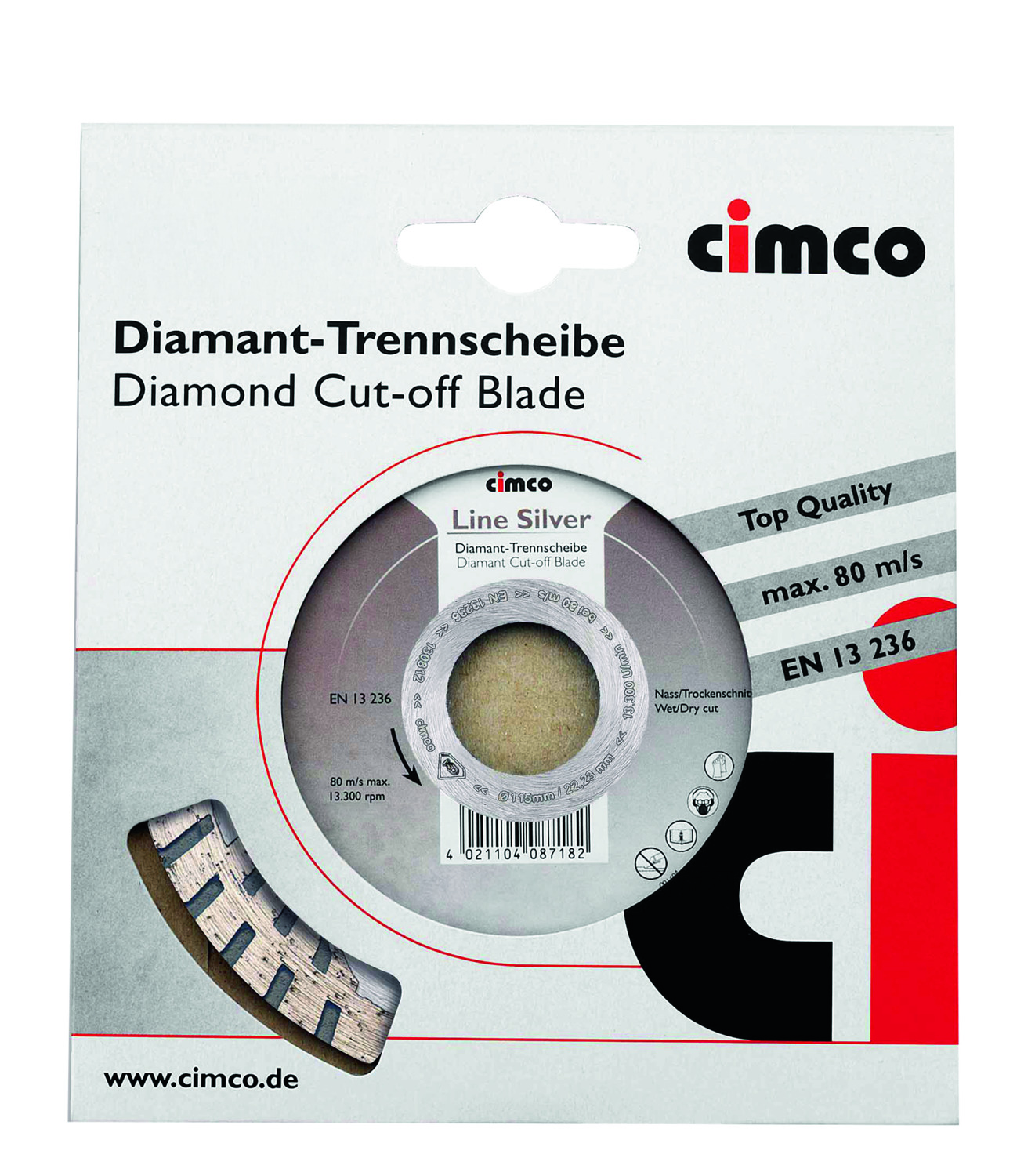 Cimco Werkzeuge Diamanttrennscheibe D=125mm 208720