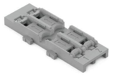 WAGO Befestigungsadapter 2-fach Schraubbefestigung grau - 221-2522