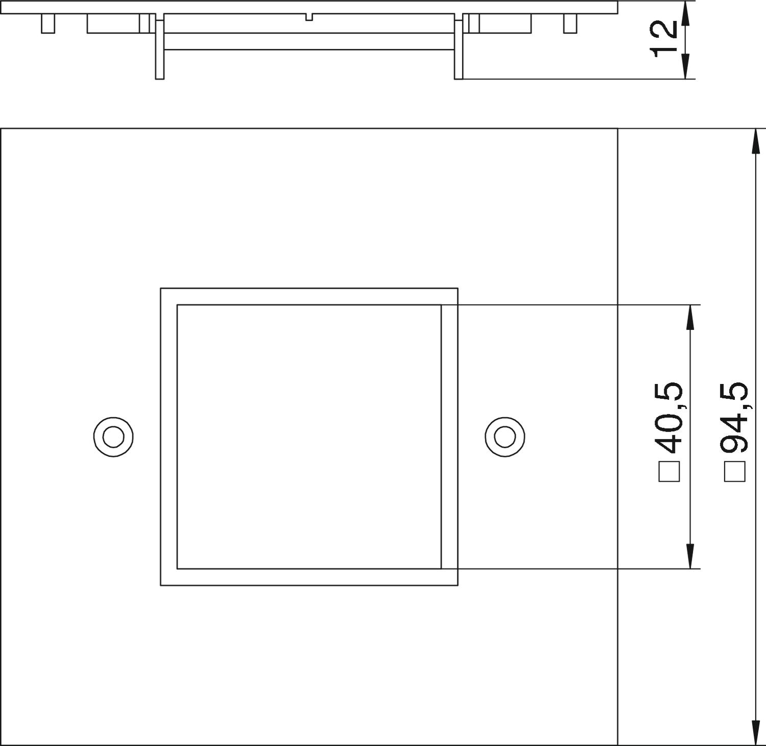 OBO Bettermann Vertr Abdeckplatte 1-fach Modul 45 VH-P4 RW - 6109841