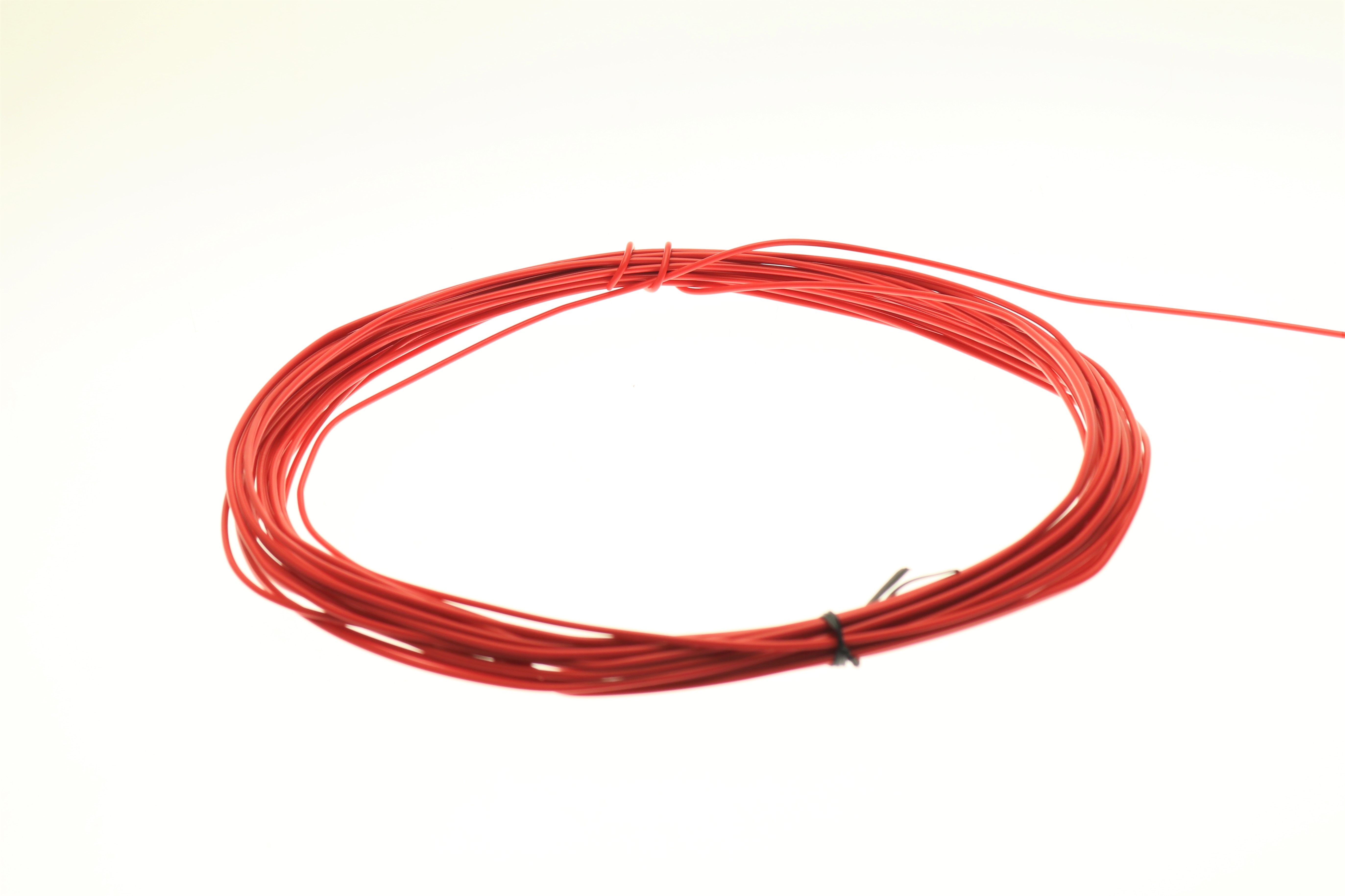 watt24 Litze H05V2-U 1x0,75mm² starr red 15m Ring