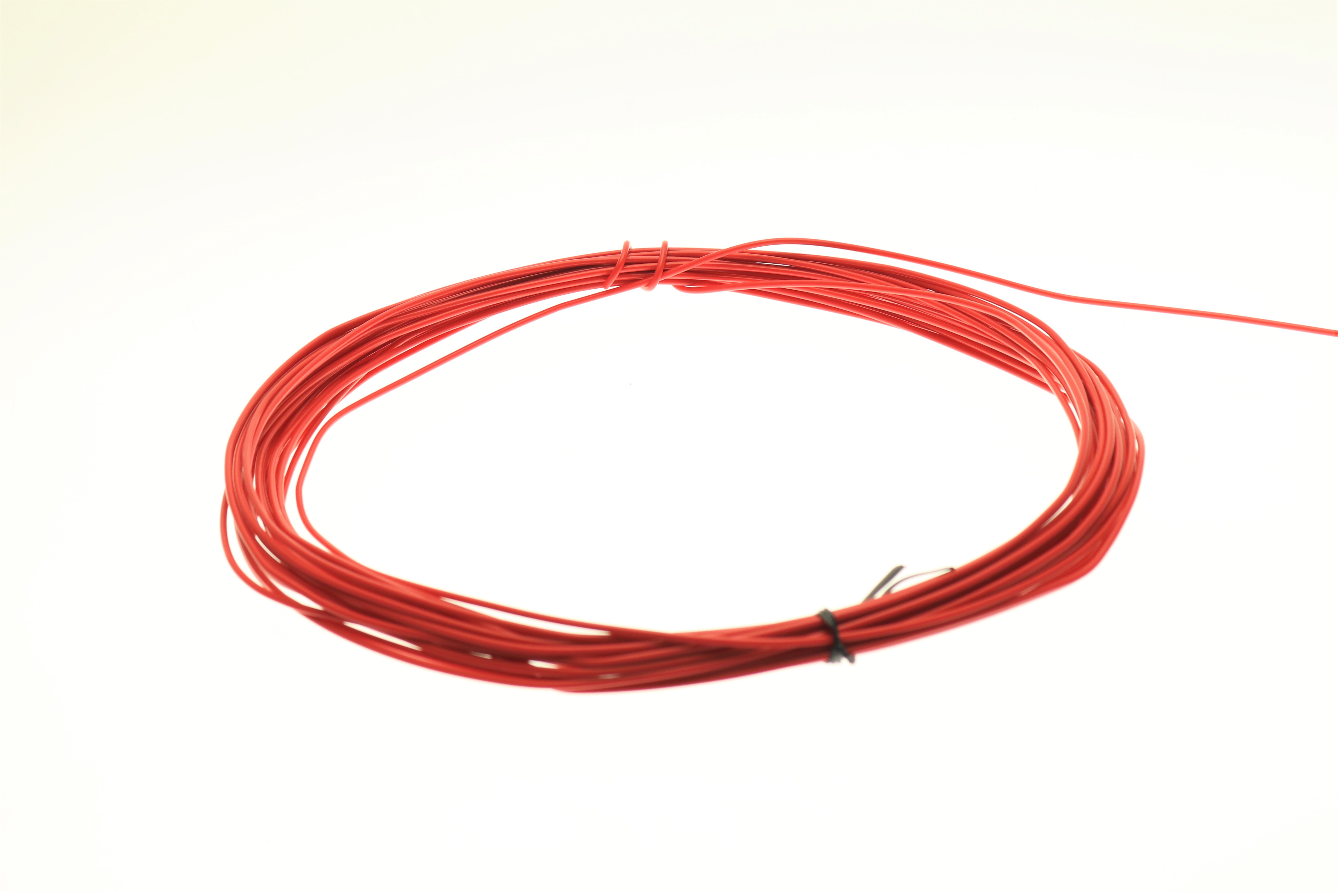 watt24 Litze H05V2-U 1x0,75mm² starr red 15m Ring - KP11621