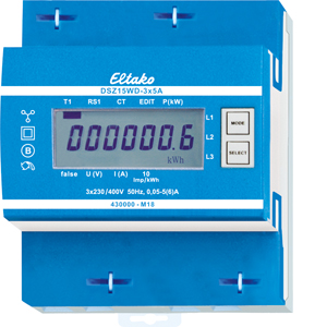 Eltako Wandler-Drehstromzähler MID DSZ15WD-3x5A