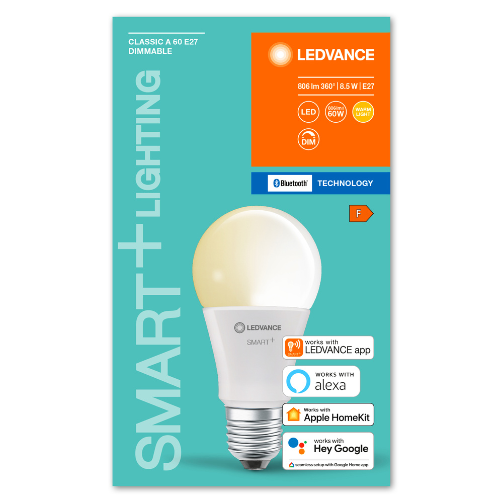 Ledvance LED-Leuchtmittel SMART+ Classic Dimmable 60 9 W/2700 K E27  - 4058075208506