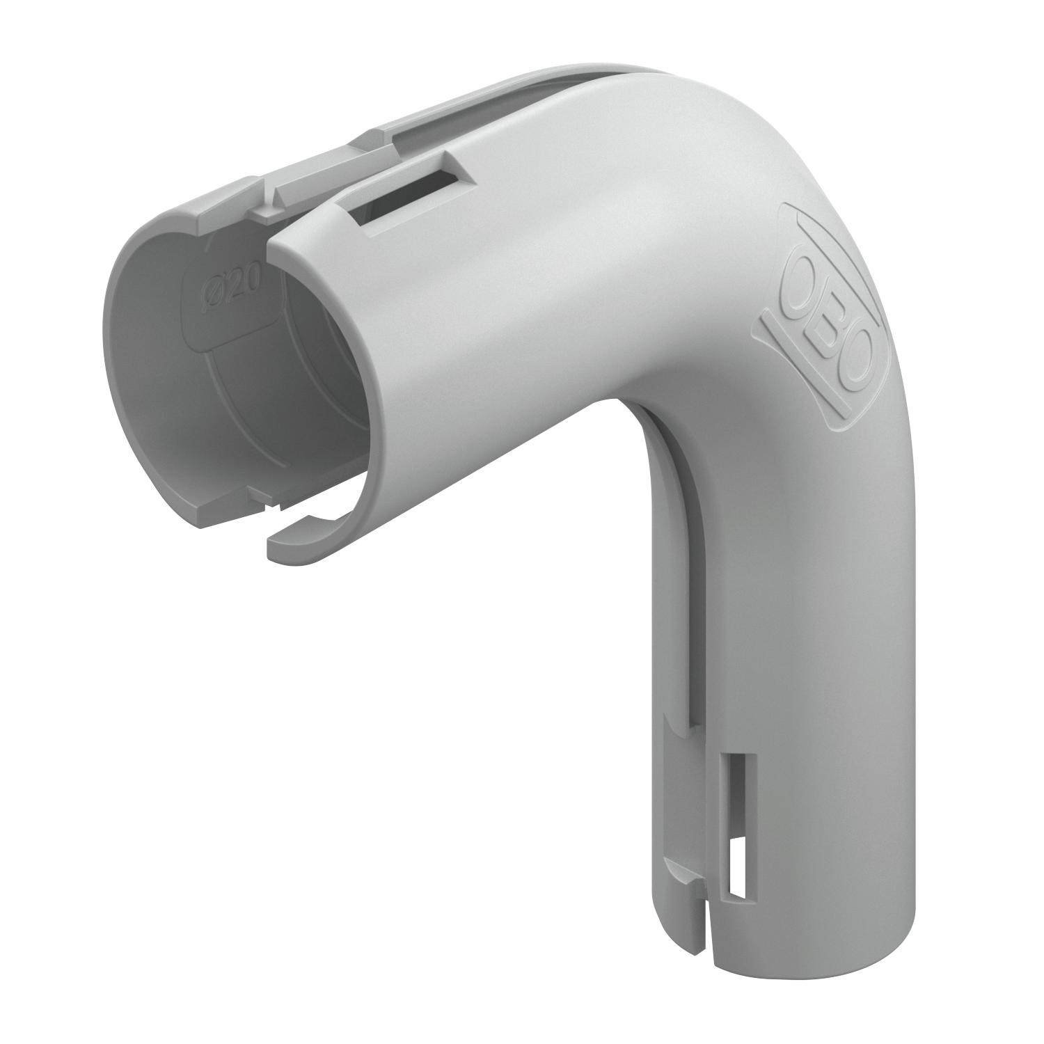 OBO Bettermann Vertr Quick-Pipe-Bogen 90 Grad 3000 BMS M20 LGR