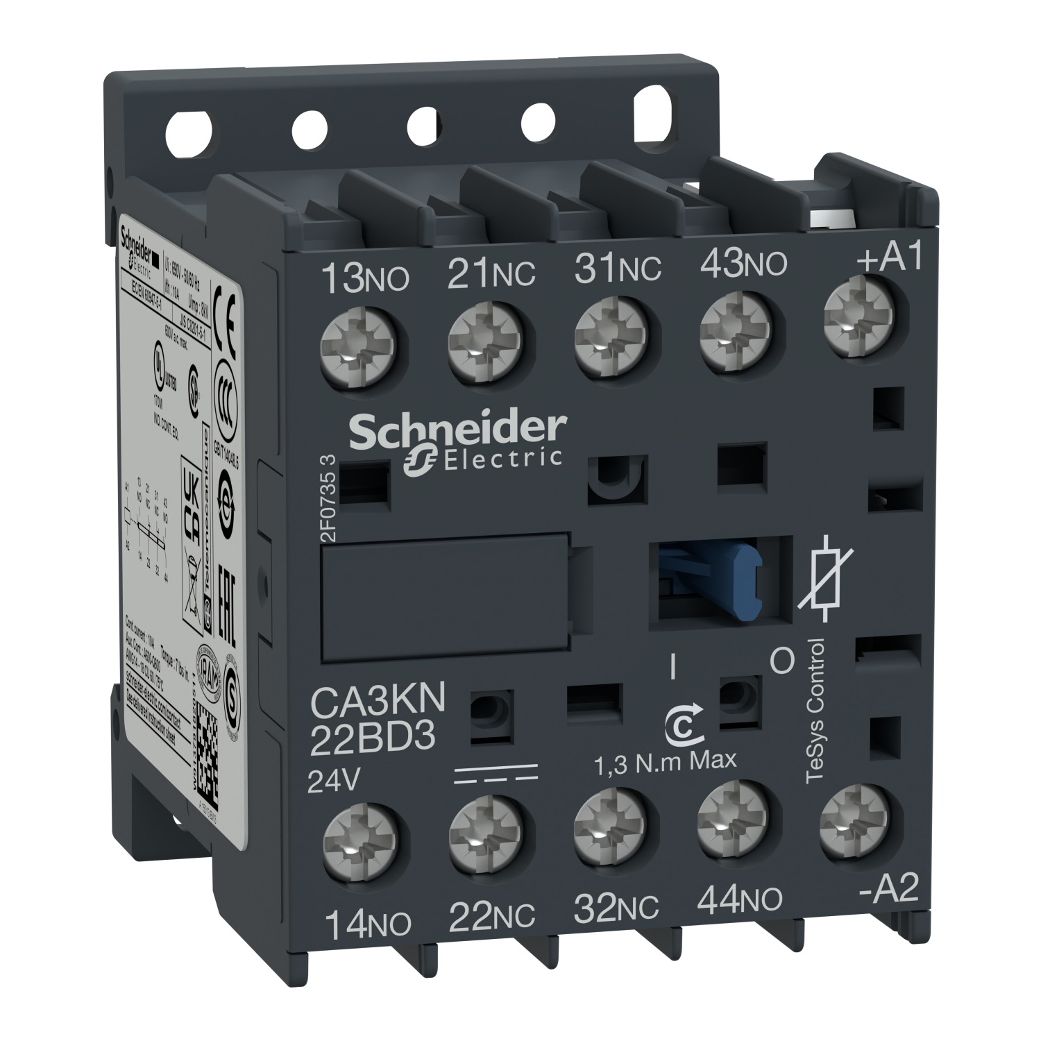 Schneider Electric Hilfsschütz 2S, 2Ö, 48V DC CA3KN22ED3