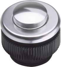 Grothe Klingeltaster rund 11,5mm Knopf alu, Hülse alu PROTACT 310 AL