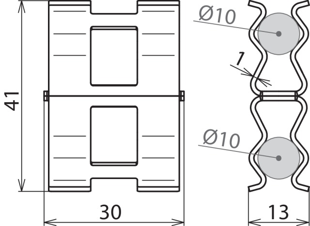 DEHN Bewehrungsklemme DEHNclip DC BK 10 RD10STBLANK - 308132