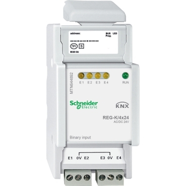 Schneider Electric Binäreingang REG-K/4x24,lichtgrau MTN644892