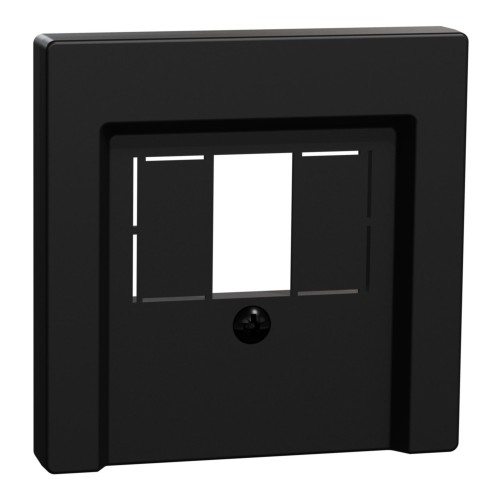 Merten Zentralplatte sw matt f. TAE/Audio/USB MEG4250-0403 - MEG4250-0403