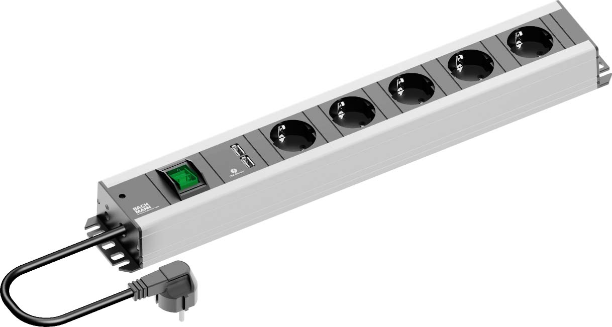 Bachmann Handwerkerleiste 5f. mit USB-Charger 300.030 - 300030 günstig online kaufen