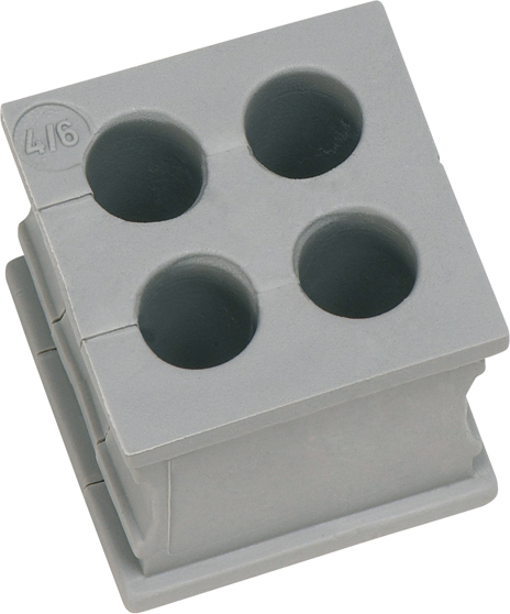 Icotek Kabeldurchführungstülle grau KT4/6 gr - 39932 Icotek Kabeldurchführungstülle grau KT4/6 gr - 39932