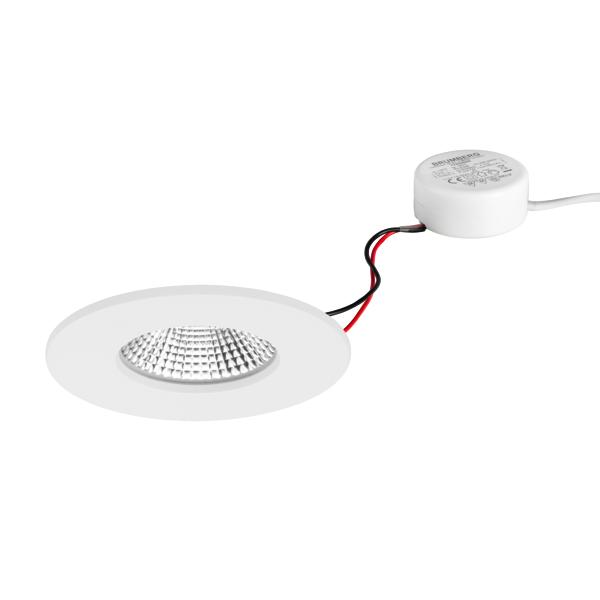 Brumberg recessed LED downlightset, IP65, phase cut dimmable - 40480173