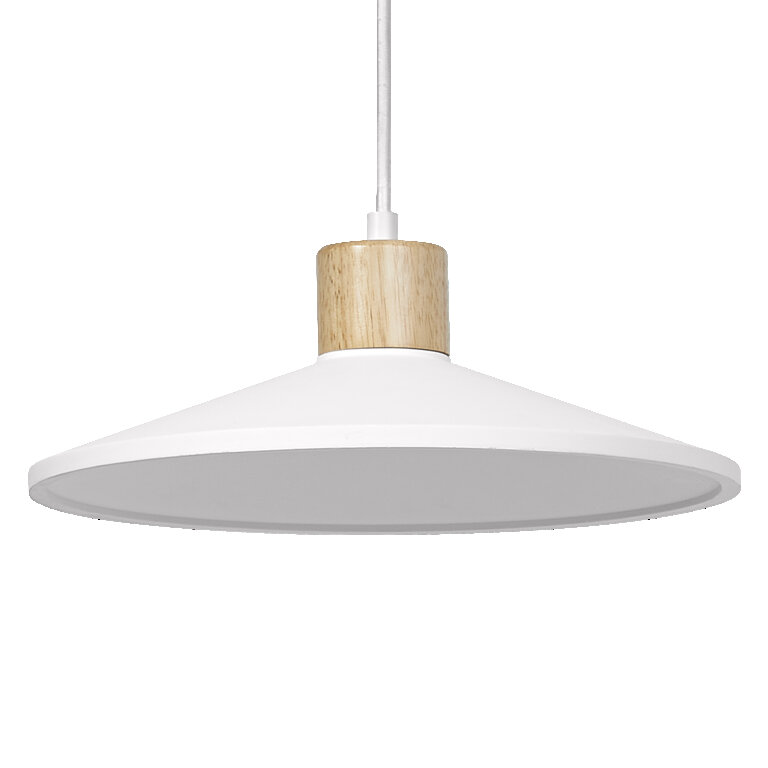 LEDVANCE Decor Plaster Wood Pendant 320 mm E27 White - 4058075838383