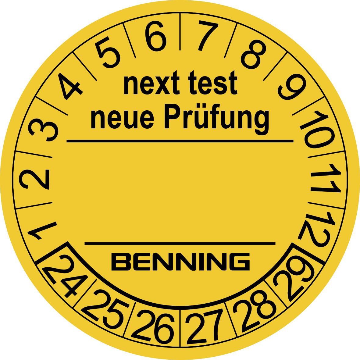 Benning Prüfplaketten f.ST710,ST720,ST750 756212(VE300)