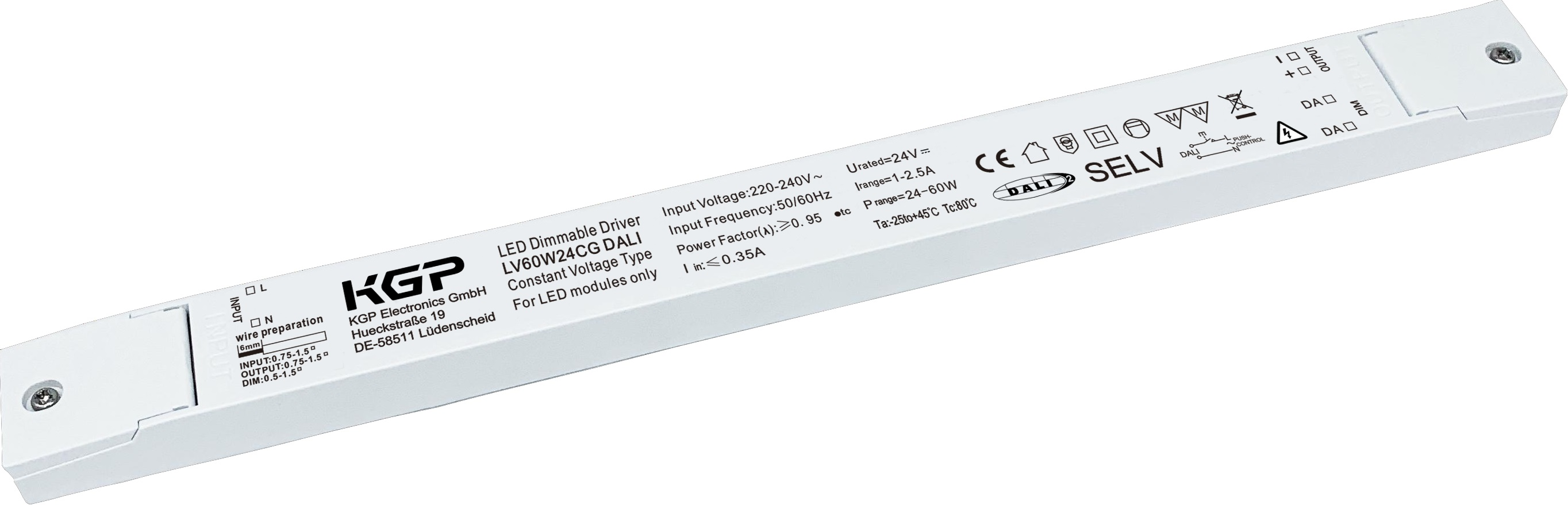 Barthelme Netzteil SLIM CV 24V/DC 24-60W IP20 DALI2 66000331