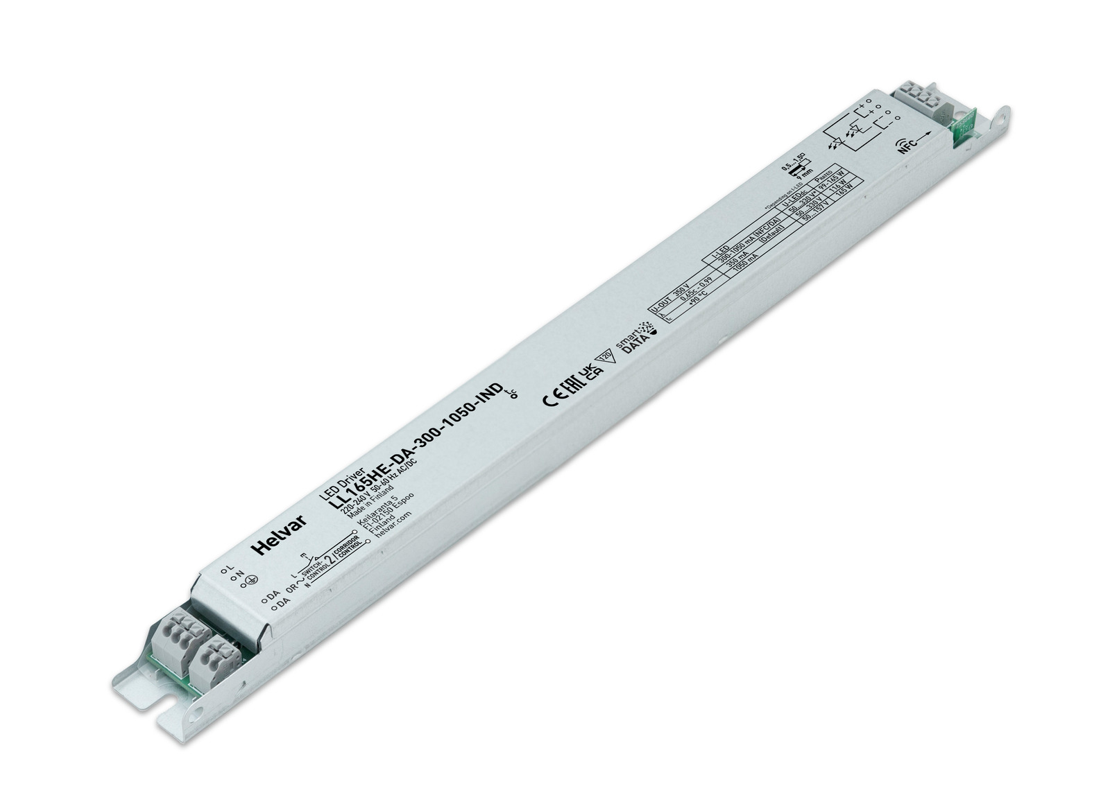 Helvar LED-Treiber LL165HE-DA-300-1050-IND - 5755006