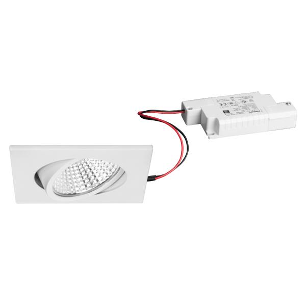 Brumberg recessed LED spotlightset, phase cut dimmable, white - 39396073