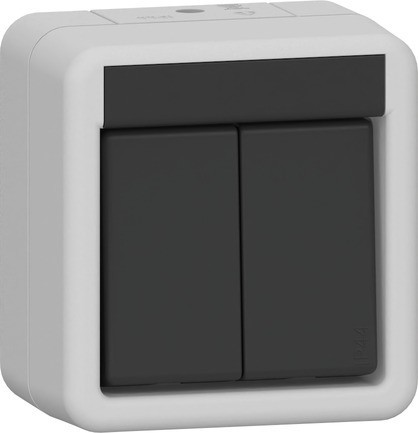 Gira Wippschalter Serien WG AP Grau 310530 - 310530