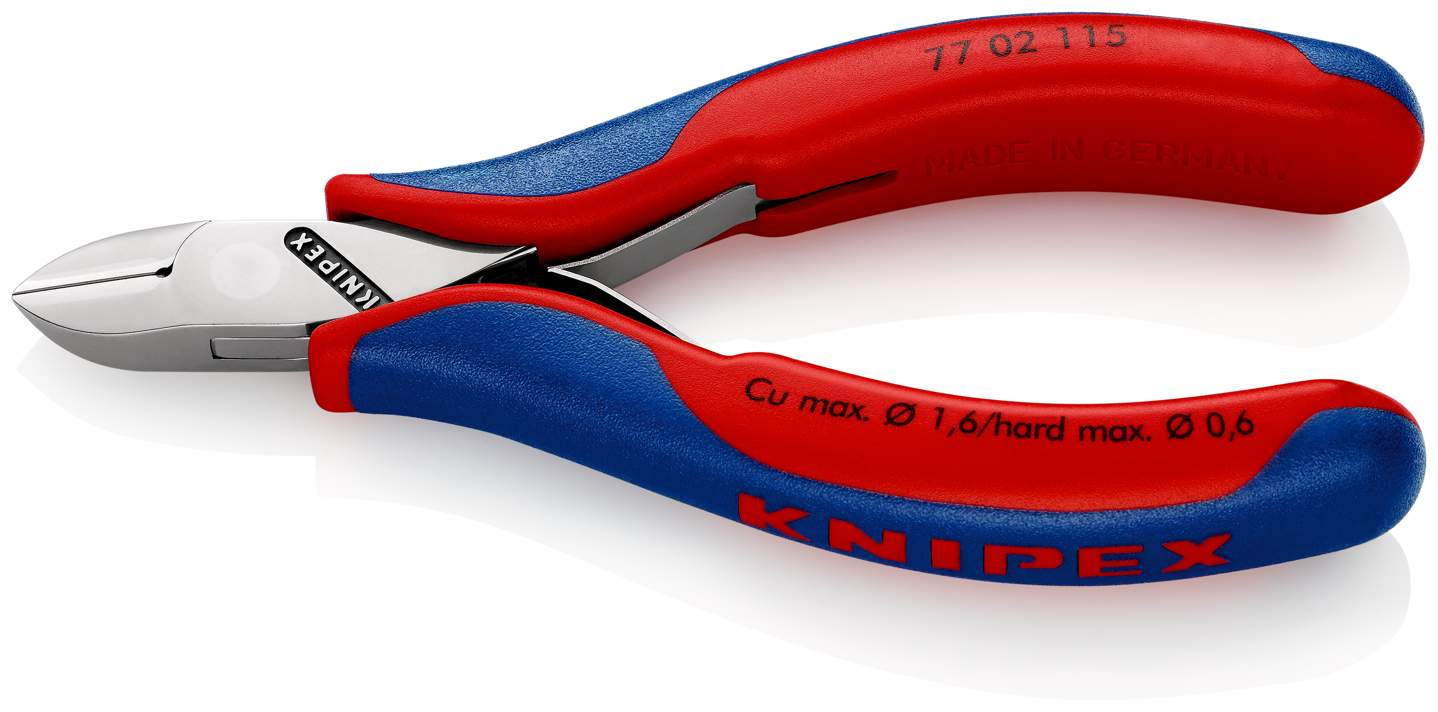 Knipex-Werk Elektronik-Seitenschneider spiegelpoliert,115mm 77 02 115