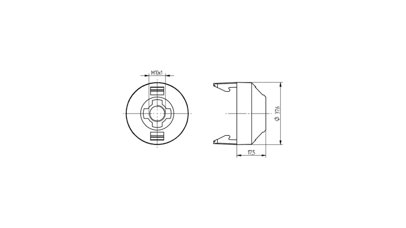 BJB Snap on insulating cap ø 37,6 mm 22.917.-006.50