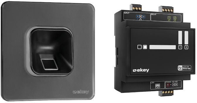 Ekey (AT) Fingerprintset Unterputz, Glas, sw 203704