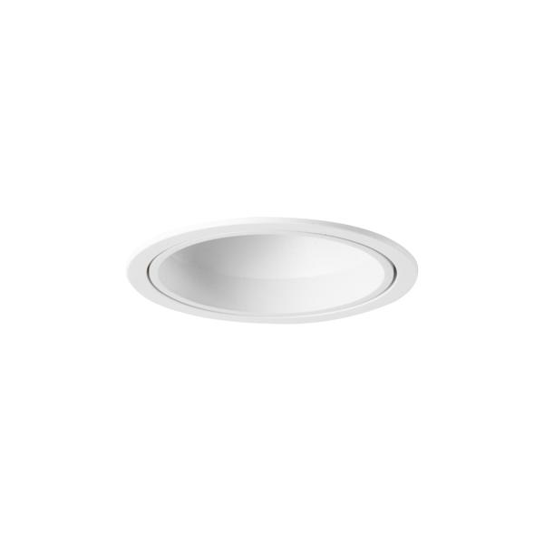 Brumberg recessed LED downlight, textured white, round - 12391173