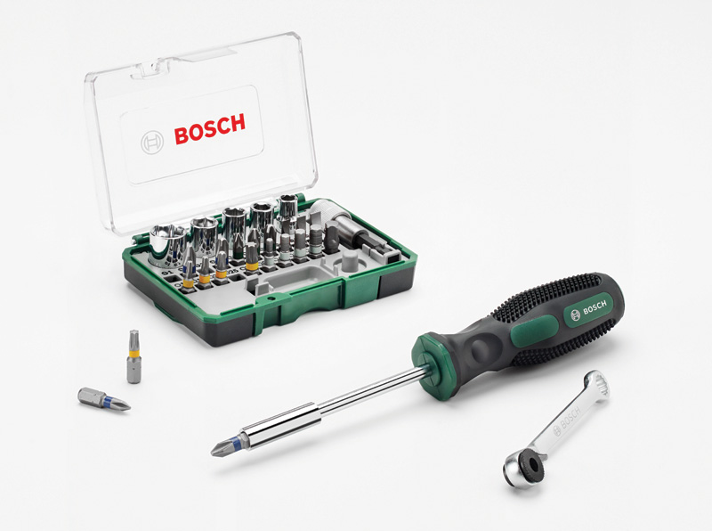 Mini Ratschen Set Bosch Power Tools 27-teiliges Mini-Ratschen-Set + 2607017331 | 30207920