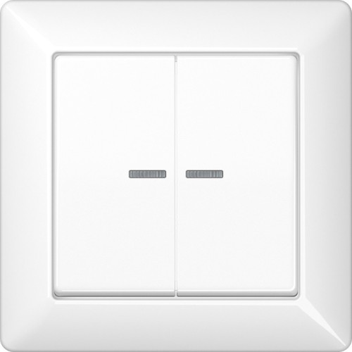 Jung Abdeckung Lichtleiter aws für Taster AS 590-5 KO5 WW - AS590-5KO5WW
