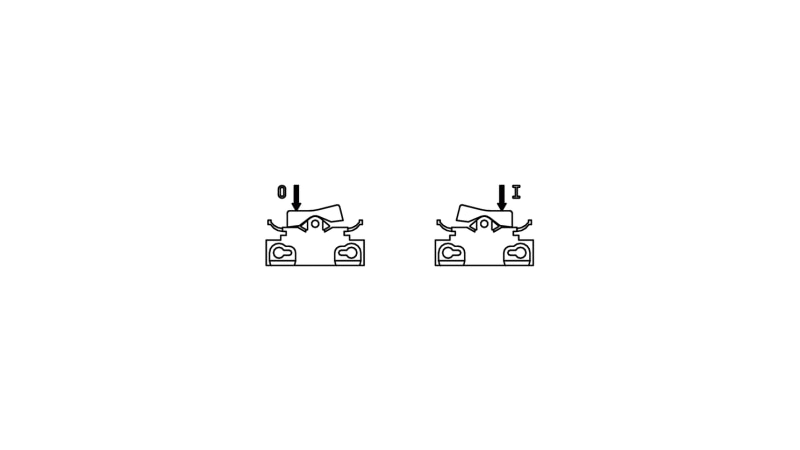 BJB 1-pole Snap in fixing Rocker switches - 43.409.U314.50