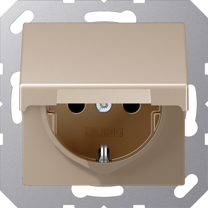 Jung SCHUKO Steckdose 16A 250V, champagner A 1521 BFKL CH günstig online kaufen