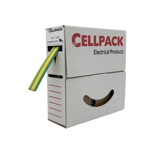 Cellpack Schrumpfschlauch-Abrollbox 12-4mm/L:8m,gg SB/12-4/grün-gelb/8m - 204311