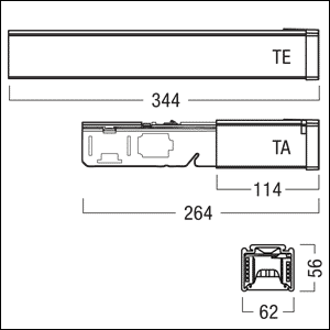 Zumtobel Group Einspeisung ws TECTON TE WH - 22128083