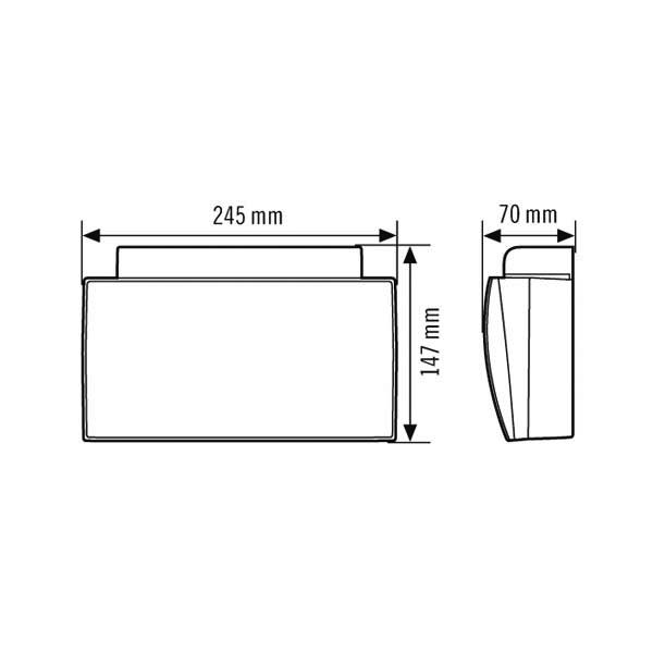 ESYLUX Notleuchte 24m EKW 4W SLE/SLFEL#EN10061806