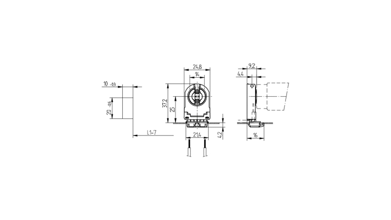 BJB Einsteckfassung G13 26.306.1025.50