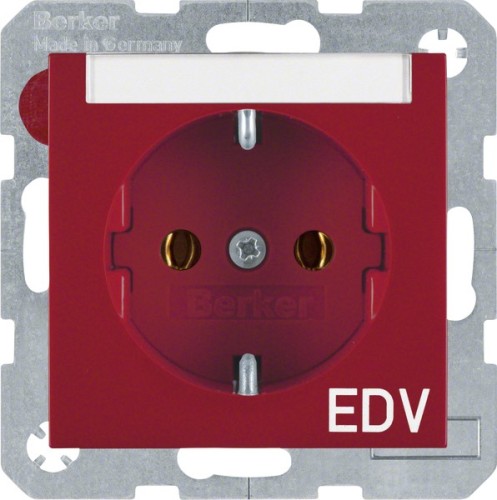 Berker SCHUKO-Steckdose m.Beschriftungsfeld 47508915 - 47508915 günstig online kaufen