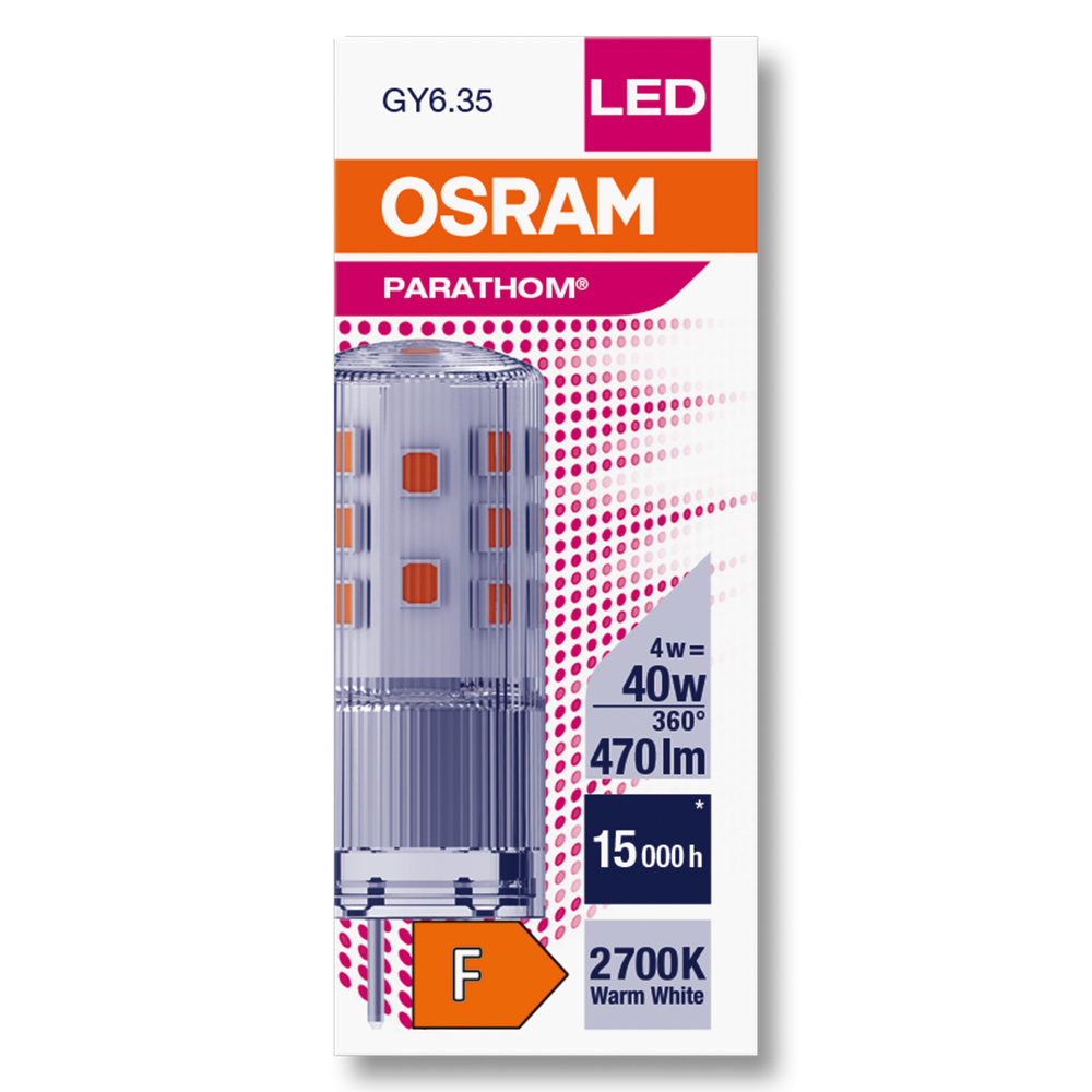 Ledvance LED-Leuchtmittel PARATHOM LED PIN 12V 40 320 ° 4 W/2700 K GY6.35  - 4099854064692