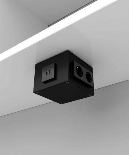 BS Bodensteckdosen Aufbodentank 4xSch,2x RJ45 2f. 1206-1-9 - 1206-1-9