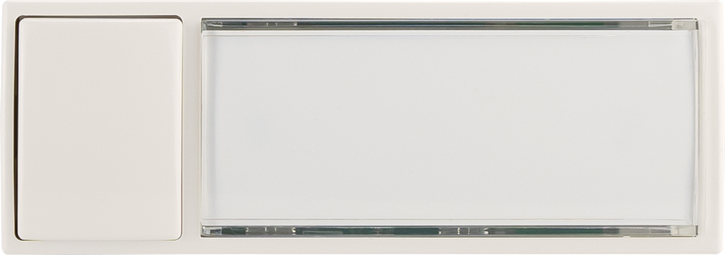 Grothe Klingeltaster AP 32x90x18,5mm, ws MONTILUX 2154