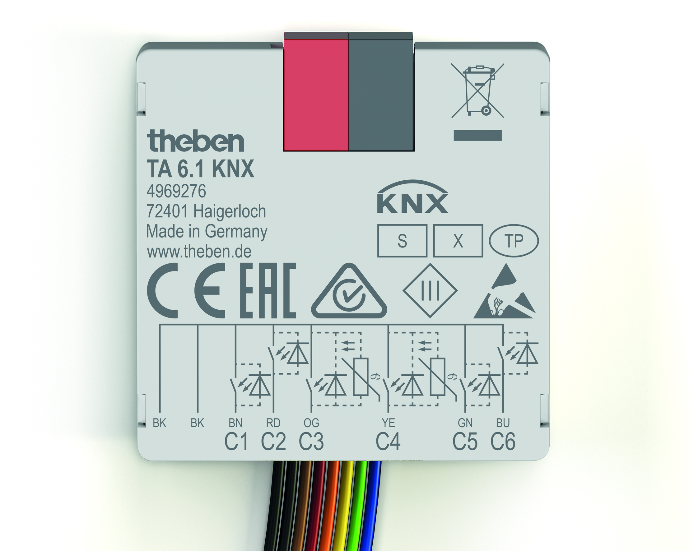 Theben KNX-Tasterschnittstelle Binäreingang 6-fach TA 6.1 KNX