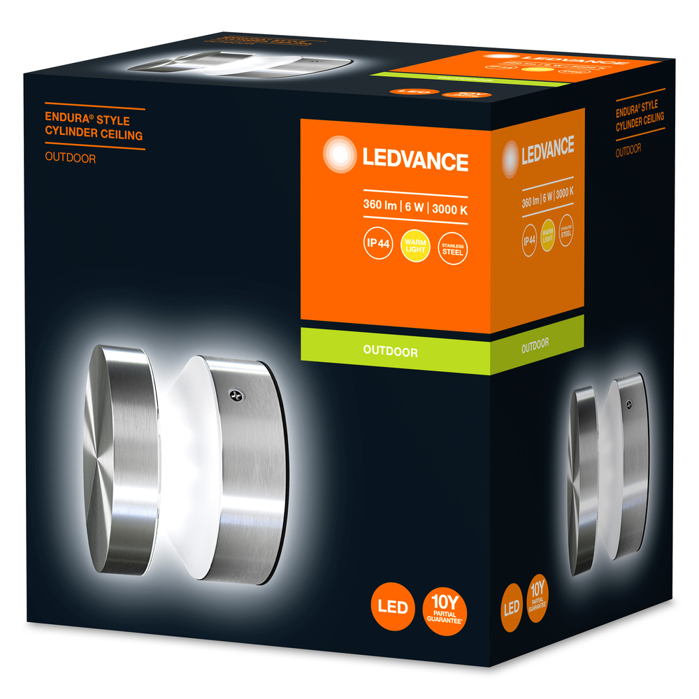 Ledvance Dekorative LED-Außenleuchte ENDURA STYLE CYLINDER Ceiling 6 W ST - 4058075205413