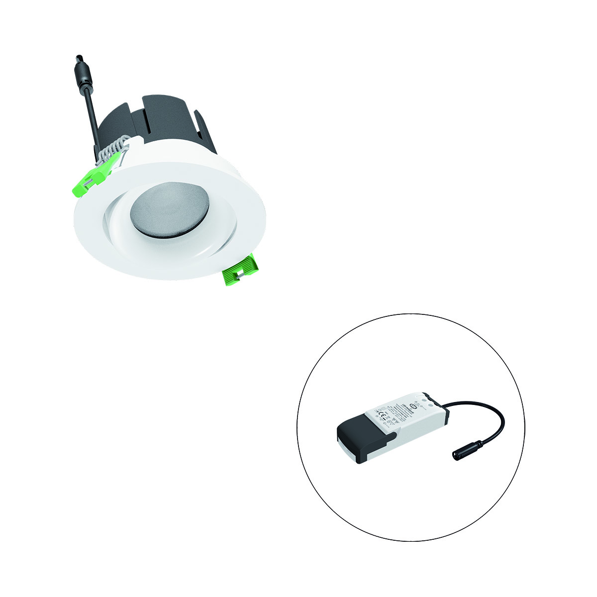EVN Lichttechnik LED-Einbauleuchte modular Konfigurationstype F10RXXXM0627L38P