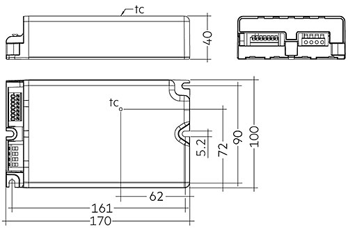 Tridonic LED-Driver LCO 200/200-1050/355 o4a NF C EXC3