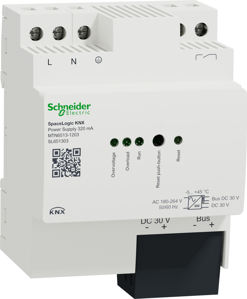 Schneider Electric Spannungsversorgung 320mA SpaceLogic KNX MTN6513-1203 Schneider Electric Spannungsversorgung 320mA SpaceLogic KNX MTN6513-1203